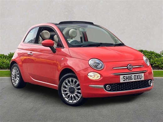 Used FIAT 500 1.2 Lounge Convertible 2Dr Petrol Manual Euro 6 (S/S) (69 Bhp) 2016 | Lookers Renault