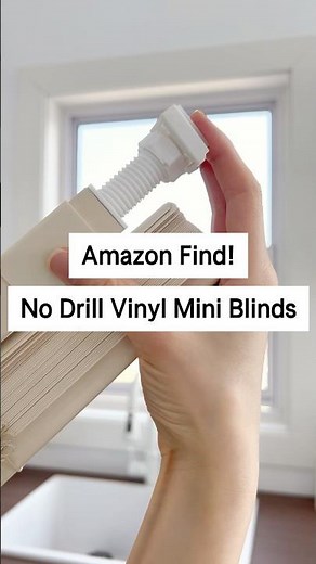 ✨ No-Drill Vinyl Cordless Blinds
