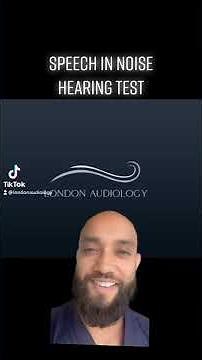 This is Speech in Noise Hearing Testing