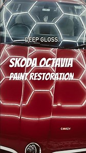 10 Years Old Skoda Octavia | Rio Red Paint Restoration Transformation.Carzy vizag .