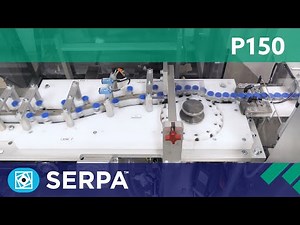 P150 Intermittent Cartoner running vials with leaflet insert