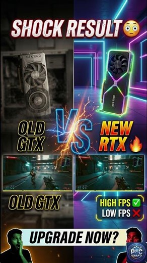 OLD GTX VS NEW RTX #PCCraft #GamingPC2026 #RTX5090 #PCBuild #shorts #viral