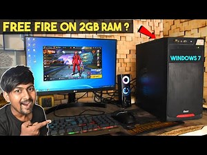 What Free Fire Run On This 2GB RAM PC 😱 | Windows 7 PC Me Free Fire Chalegi?