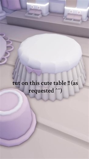 Coquette Ruffle Table Tutorial for Adopt Me