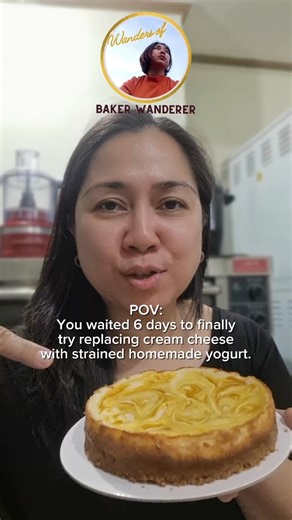 Why did my homemade yogurt cheesecake turn out too sour? 😅 I used homemade yogurt strained for 6 days as a cream cheese substitute, but I didn’t adjust the sugar or overall balance of the recipe. Big mistake. Here’s what could have gone wrong in this baking experiment: • Straining yogurt too long concentrated the acidity • Homemade yogurt has lower fat than cream cheese • Yogurt cultures continue fermenting, making it more tangy • I didn’t increase the sugar to balance the sourness • Cheesecake