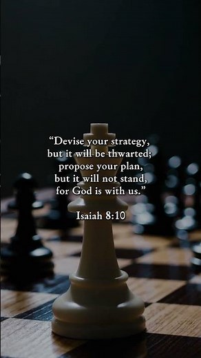 Isaiah 8:10 — Plans Do Not Stand