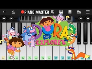 Dora The Explorer Theme Song Easy Piano Tutorial