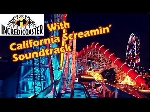 Incredicoaster POV with California Screamin' Music Soundtrack