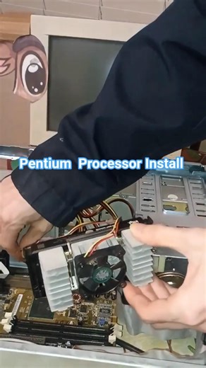 Intel Pentium Processor Install #short #pentium #lockin #load #retrogaming