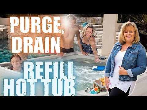 How To Purge Drain Clean and Refill a Salt Water Hot Tub Step by Step