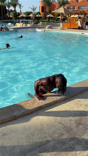 Handstand Challenge by the Poolside: A Fitness Dare