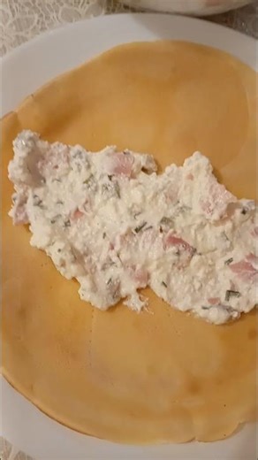 Palačinke punjene sirom, šunkom, vlascem, jogurtom 🥰Recept #palacinke #adorodizajn