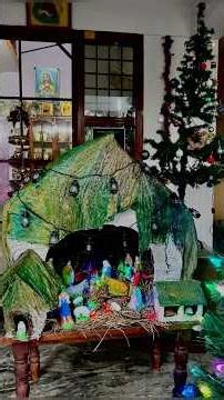 How to make Christmas crib with plastroparis #beautiful #esthétique #handmade #cardboardcraft #home.