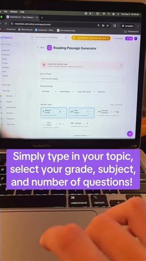 The Best Reading Passage Generator on the Internet! A teacher must have! #teacher#edtechtools
