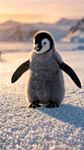 Baby Penguin Sneezes Sparkles 🐧✨ | Cutest Snow Moment Ever