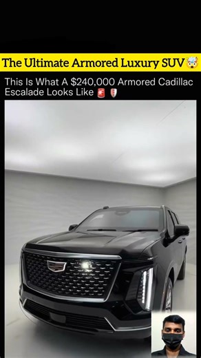 $240K Armored Cadillac Escalade: Bulletproof Luxury SUV #BulletproofSUV #Luxury #SUV #Protection