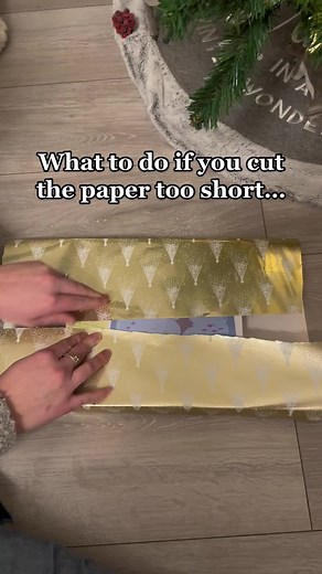 Wrapping Hack: How to Fix Short Paper Cuts When Wrapping Presents