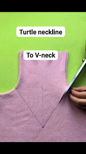 21K views · 117 reactions | Turtle neck to V neckline | Sewing everything | Facebook
