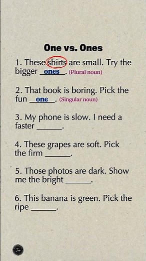 One vs Ones Quiz | Are You Choosing the Correct Word? • Improve Your English Grammar Instantly!
