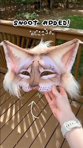 Making a cat therian mask! #therian #therianthropy #theriangear #furry #funny #quadrobics #catmask