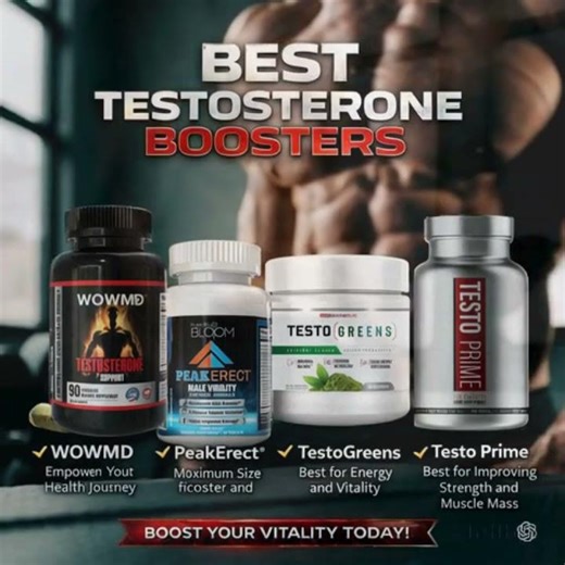 Best Testosterone Boosters – Boost Energy, Strength & Muscle Mass