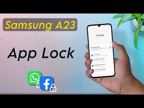 Samsung Galaxy A23 App Lock Settings | Samsung A23 me App Lock Set Kaise Kare