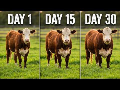 Fattening Cattle on Grass Only: My 30-Day Results & Real Economics