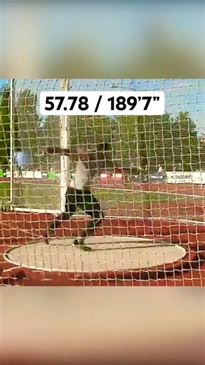 189' Discus Throw - Tallinn, Estonia #trackandfield