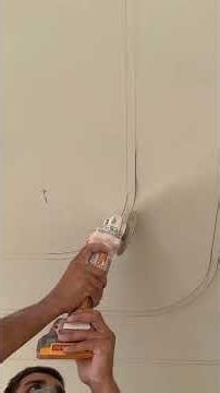 The Secret to Perfect Ceiling Curves 🤯 #DrywallTips #ConstructionLife #HandymanSecrets #DIYHome