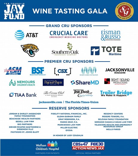 Wine Tasting Gala - Tom Coughlin Jay Fund