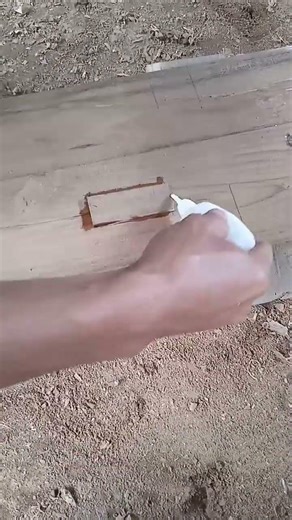 wood patching techniques👍 #wood #woodworking #carpenter #diy #furniture #shorts