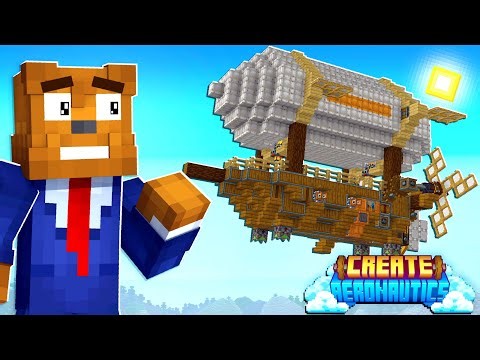 Crafting AN AIRPLANE In Minecraft Create Aeronautics