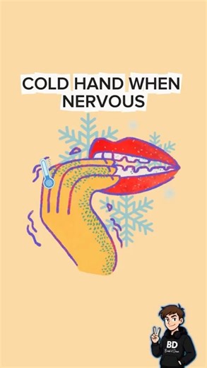 Hands that suddenly freeze when nervous | Let's break it down #animation #funfact