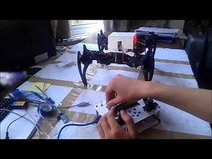 DIY XBee Ciesco XRF Robot Remote Controller - Quadruped Robot Demo - Inverse Kinematics