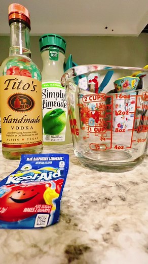 Refreshing Titos Vodka and Kool Aid Mixed Drink Recipe