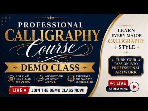 Modern Calligraphy | Step by step | Complete guide | Tutorial | For Beginners | imranartstudio