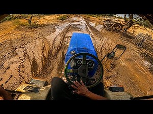 4K Tractor POV Driving Through Mud & Rough Terrain | Real Farm ASMR Experience