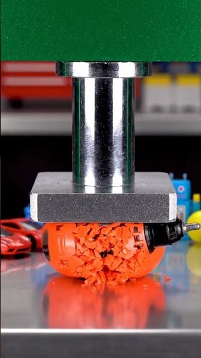 Hydraulic Press Crushing Toy Drill