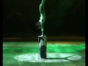 children circus show barrel contortion