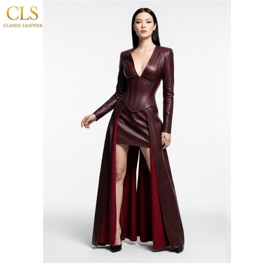 Gothic Leather Dress for Women | Handmade Vampire & Steampunk Inspired Outfit | Cosplay, Party and Festival Fashion | Gift for Her - Etsy