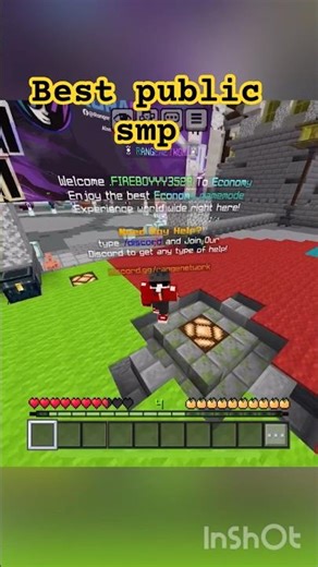 Best Public Server In Minecraft#minecraft#publicserver#smp#shorts#Shortfeed