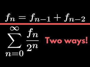 A nice Fibonacci sum done two ways!!