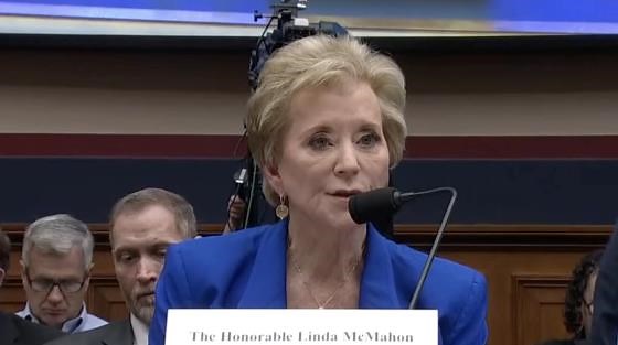 'No it's not': Billionaire Linda McMahon blatantly lies to House members over cancelled special education programs in House hearing