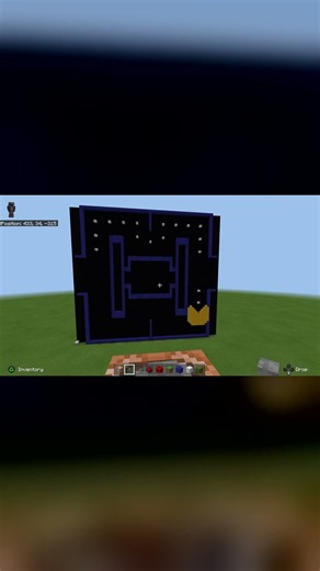 I Built a Working PAC-MAN Arcade in Minecraft! #Shorts