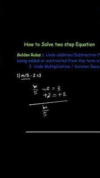 Solving Two Step Equations with Multiplication. #algebra #mathhelp #skacademy