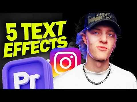 TEXT Effects in Adobe Premiere Pro 2025 (Slide in's, Flicker, Blur Reveal & Jitter)