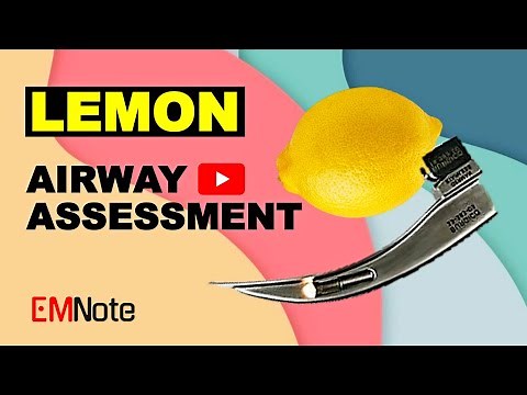LEMON Mnemonic (Difficult Airway)