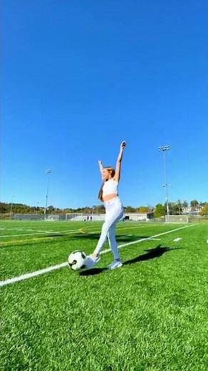How a Cheerleader Plays Soccer… ⚽️ #shorts
