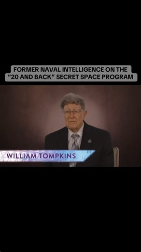 Rich51 on Instagram: "William Tompkins, former aerospace engineer and Naval Intelligence insider, speaks on claims surrounding the “20 and Back” secret space program. 👉 Watch the full episode — link in bio."