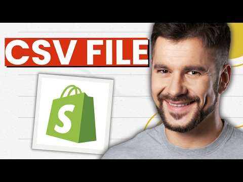 How to Export and Import Shopify Products in Bulk Using a CSV File (2026 Guide)